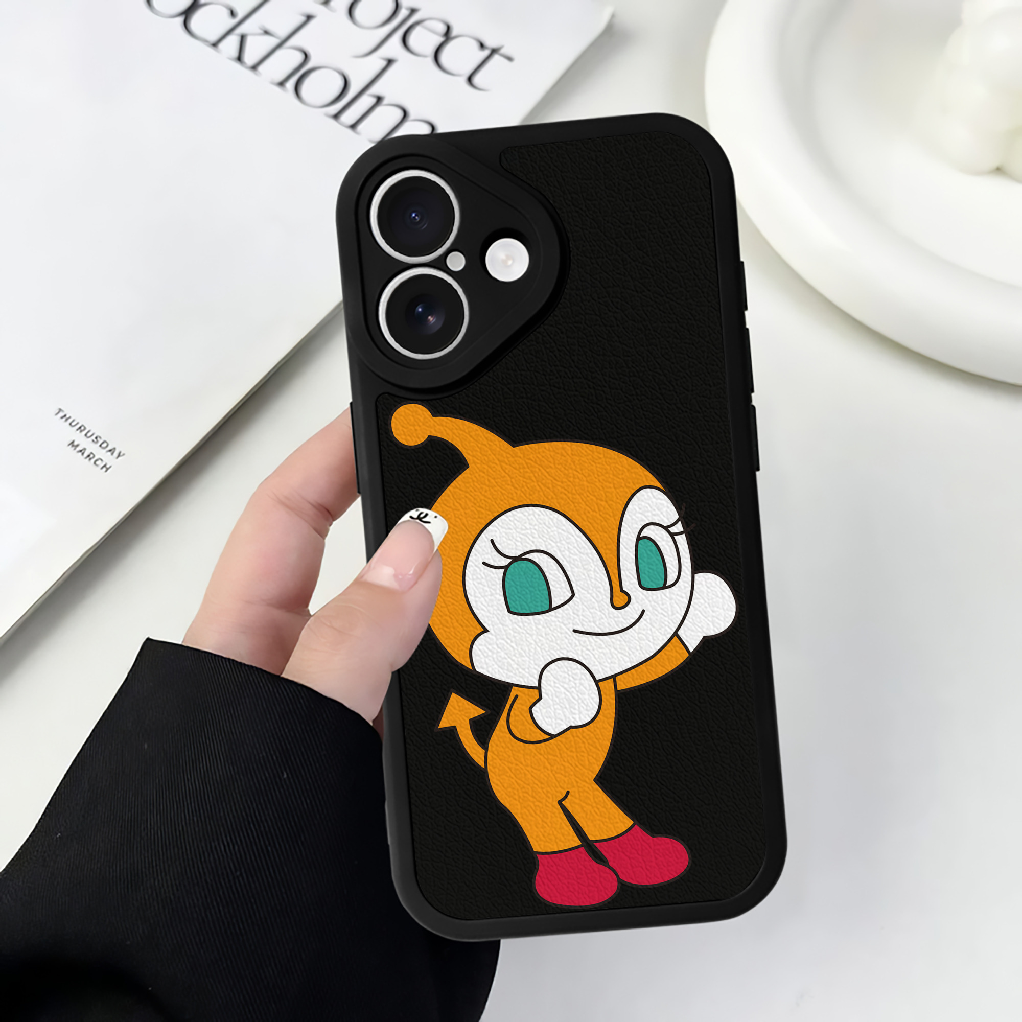 （画像用） アンパンマン Anpanman 【iPhone 16シリーズ対応】シリコンスマホケース（レザー調） 材質：シリコン